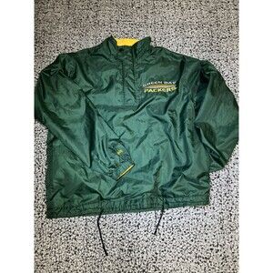 Vintage Mirage Green Bay Packers Jacket Size XL Quarter Zip Reversible